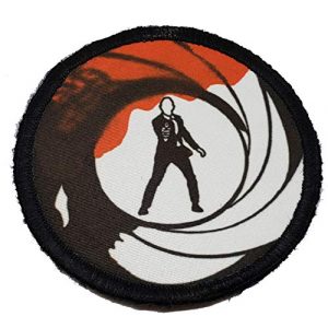 RedheadedTshirts Airsoft Morale Patch 1 James Bond Morale Patch. Perfect for Your Tactical Military Army Gear, Backpack, Operator Baseball Cap, Plate Carrier or Vest. 2x3" Hook Patch. Made in The USA