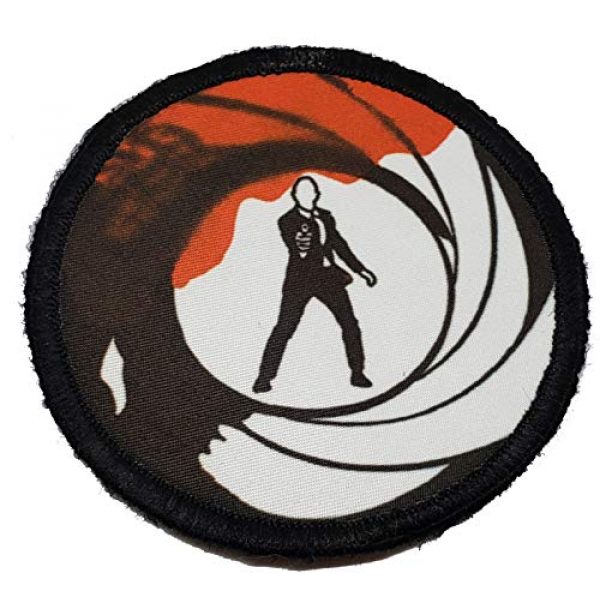 RedheadedTshirts Airsoft Morale Patch 1 James Bond Morale Patch. Perfect for Your Tactical Military Army Gear, Backpack, Operator Baseball Cap, Plate Carrier or Vest. 2x3" Hook Patch. Made in The USA