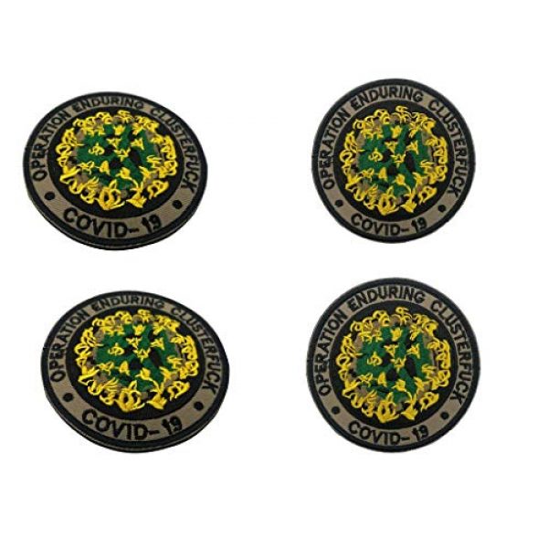 Werich Airsoft Morale Patch 5 Operation Enduring Cluster Fuck Outbreak Team Response PatchEmbroidery Patch Military Hook and Loop Badge Embroidery Patches Embroidered Funny Patch