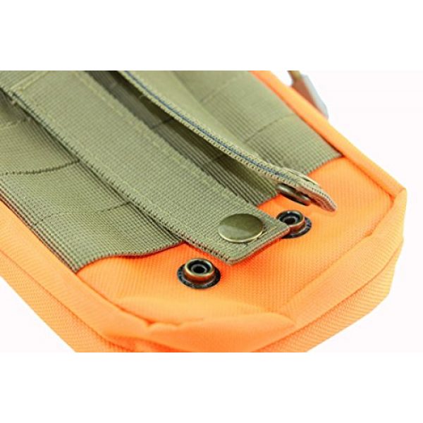 caxece Tactical Pouch 5 Multi-Purpose Nylon Tool Holder EDC Pouch Military Utility Tactical Waist Pack Belt Gadget Gear Bag Tool Organizer Outdoor with Cell Phone Holster Holder
