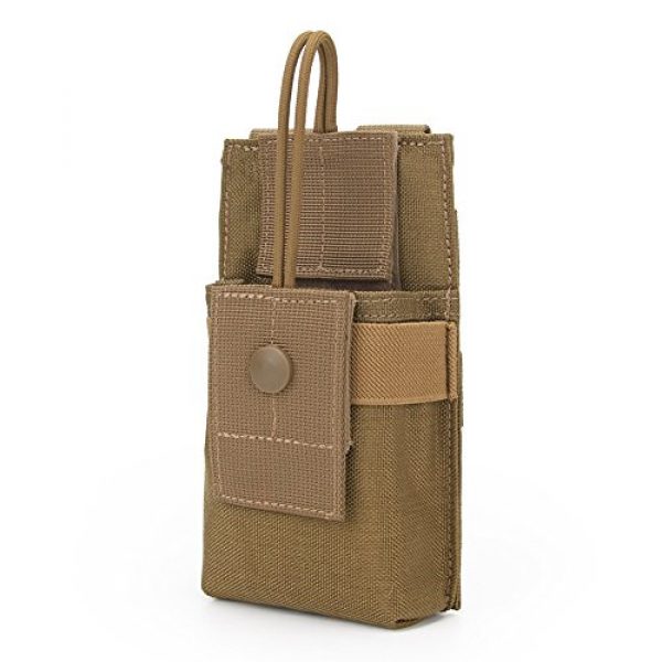 QJang Tactical Pouch 1 QJang Drawstring Water Bottle Pouch Holster Tactical Radio Holder Carrier Sports Pistol Magazine Case for Hunting Fishing Climbing