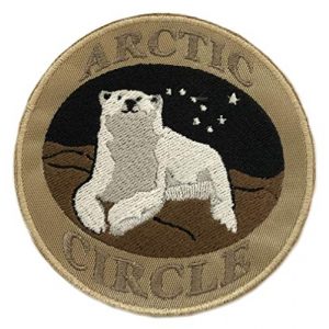Appalachian Spirit Airsoft Morale Patch 1 Arctic Circle Polar Bear 3.5" Embroidered Patch DIY Iron-on or Sew-on Decorative Vacation Travel Souvenir Applique Explore Wander Nature Wildlife Series Wolves Wildlife Hike Trek Camping National Park