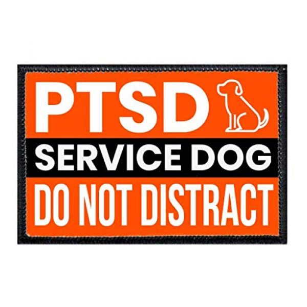 P PULLPATCH Airsoft Morale Patch 1 PTSD Service Dog Morale Patch | Hook and Loop Attach for Hats, Jeans, Vest, Coat | 2x3 in | by Pull Patch