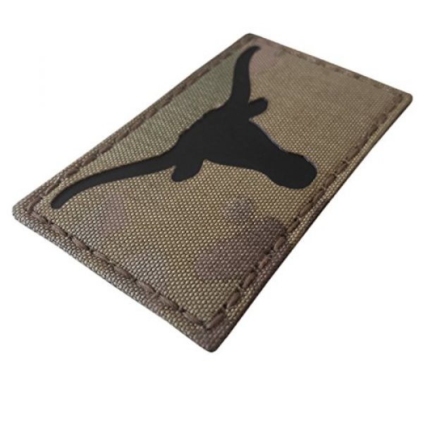 Tactical Freaky Airsoft Morale Patch 6 Texas Longhorn Multicam Infrared IR 3.5x2 IFF Tactical Morale Fastener Patch
