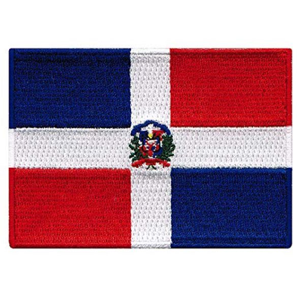 Cypress Collectibles Embroidered Patches Airsoft Morale Patch 1 Dominican Republic Flag Embroidered Patch Caribbean Iron-On National Emblem