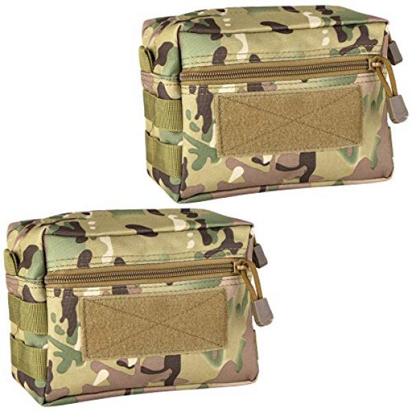 IronSeals Tactical Pouch 1 IronSeals MOLLE Pouch, 2 Pack Multi-Purpose Tactical Compact Water-Resistant Utility Gadget Gear EDC Pouch