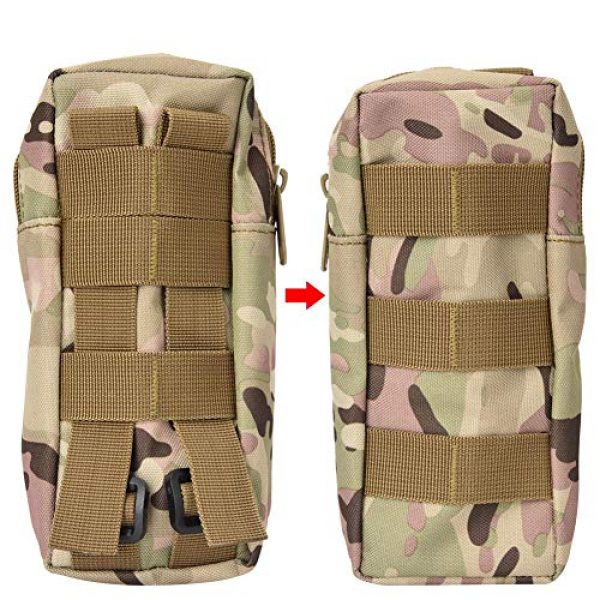 Pasamer Tactical Pouch 4 Pasamer Tacticals-Pouches,Nylon Waterproof Outdoor Camping Accessory Bags Hanging Waist Bag for Hiking Running Cycling Climbing Travel (CP)