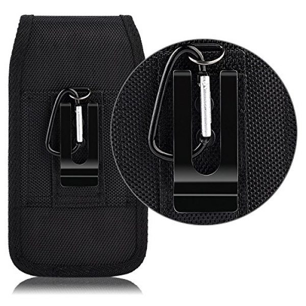 EpicDealz Tactical Pouch 2 GALAXY S5 , GALAXY S6 , S6 EDGE , S7 , S8 , S9 , Pouch Holster Case Rugged vertical nylon belt loop clip Fits SAMSUNG GALAXY S5 / S6 / S6 EDGE / S7 / S8 /S9 with Lifeproof Waterproof cover case