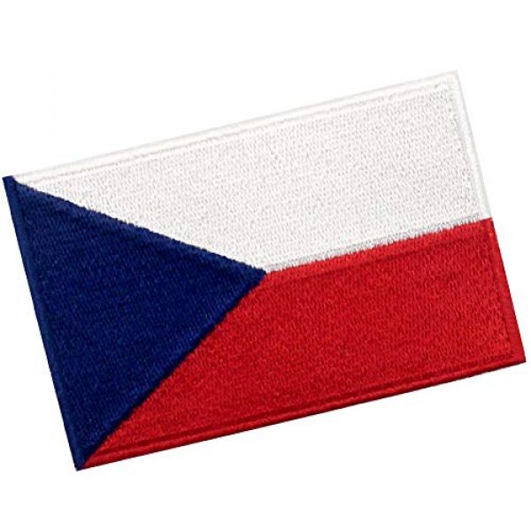 EmbTao Airsoft Morale Patch 3 EmbTao Czech Republic Flag Patch Embroidered Morale Applique Iron On Sew On National Emblem