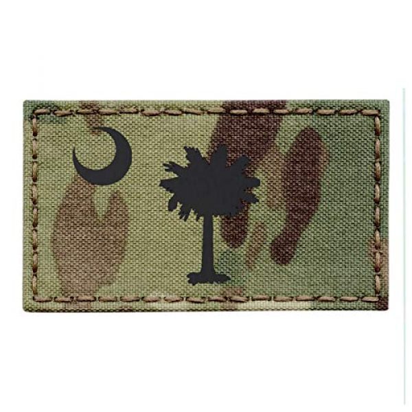 Tactical Freaky Airsoft Morale Patch 1 IR Multicam South Carolina State Flag OCP 2x3.5 Infrared IFF Tactical Morale Hook&Loop Patch