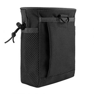 FRTKK Tactical Pouch 1 FRTKK Tactical Molle Drawstring Magazine Dump Pouch Outdoor Ammo Pouch, Adjustable Military Utility Belt Fanny Hip Holster Bag