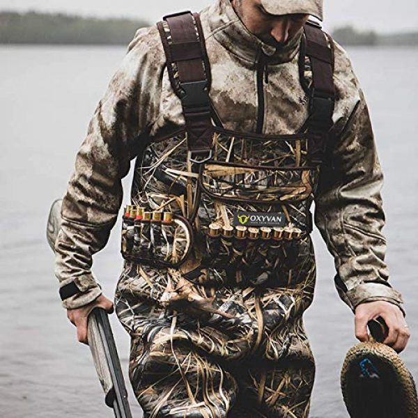 OXYVAN Tactical Pouch 4 Waterproof Shotshell Holder Nylon Belt Case Ammo Gauge Adjustable Shotgun Rounds Shoulder Bandolier Hunting Accessories 12 16 Gauge