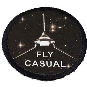 RedheadedTshirts Airsoft Morale Patch 1 Fly Casual Star Wars Morale Patch. Perfect for Your Tactical Military Army Gear, Backpack, Operator Baseball Cap, Plate Carrier or Vest. 2x3" Hook Patch. Made in The USA