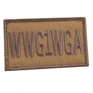 LEGEEON Airsoft Morale Patch 1 LEGEEON Coyote WWG1WGA 2x3.25 Where We Go One All Morale Hook&Loop Cap Patch