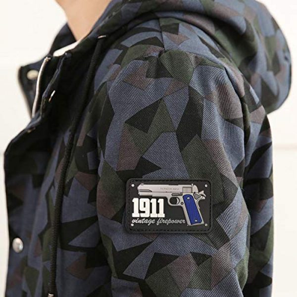 Morton Home Airsoft Morale Patch 3 Morton Home 1911 Vintage Firepower PVC Patch (Black)