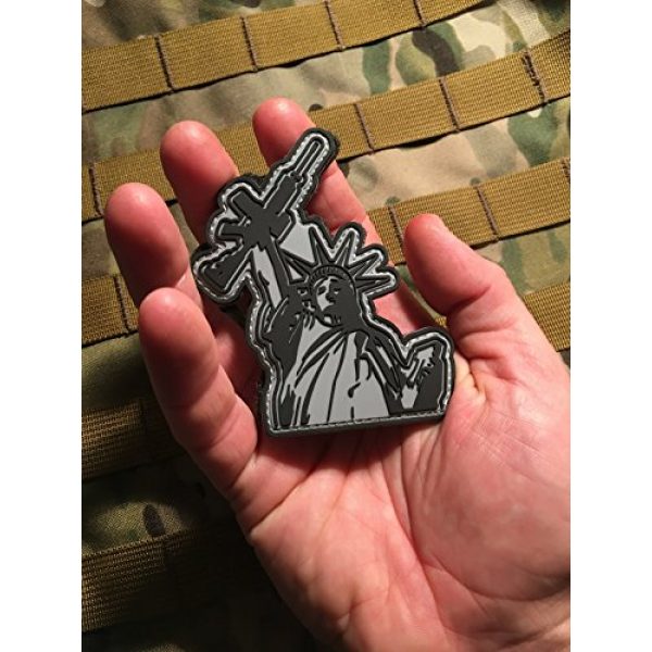 Empire Tactical USA Airsoft Morale Patch 3 3x3" LIBERTY OF DESTRUCTION - 2A - AR-15 - RIGHT TO KEEP OUR GUNS AND SHOOT THINGS Morale Patch (hook/loop)
