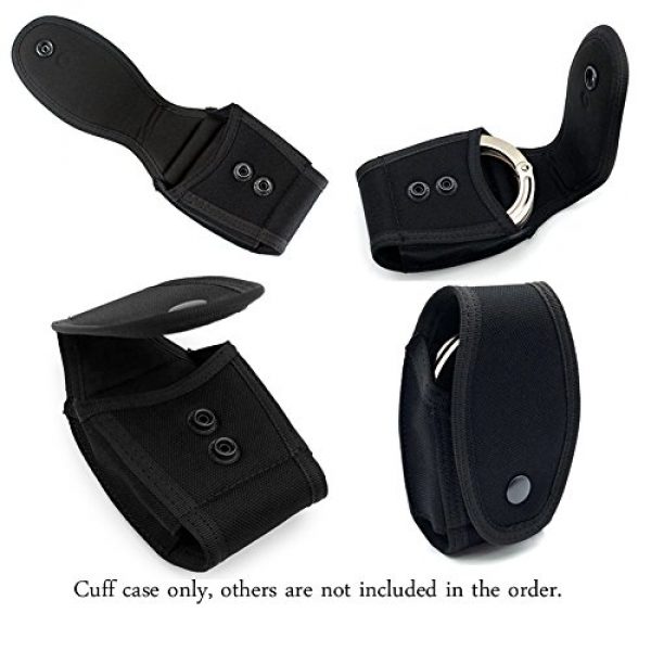 CyberDyer Tactical Pouch 5 CyberDyer Handcuff Holder Law Enforcement Military Standard Handcuff Pouch Belt Loop Black Handcuff Case