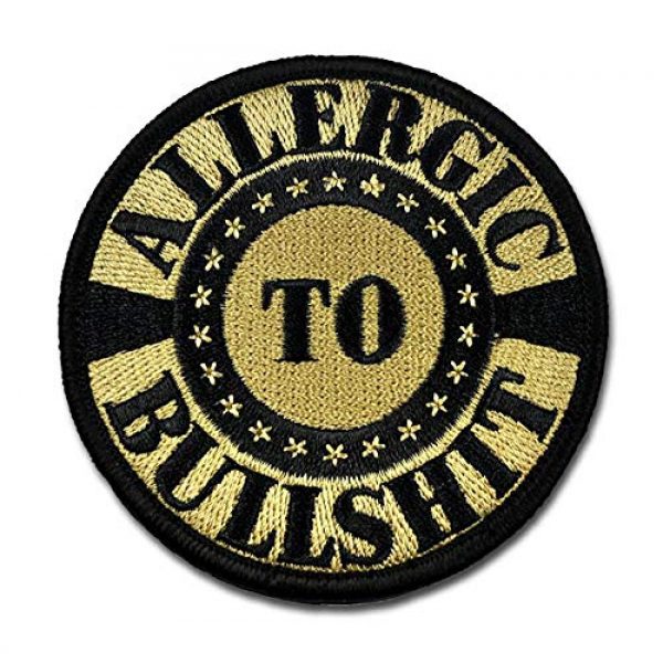 BASTION Airsoft Morale Patch 1 BASTION Morale Patches (Allergic to BS ACU) | 3D Embroidered Patches with Hook & Loop Fastener Backing | Well-Made Clean Stitching | Military Patches Ideal for Tactical Bag, Hats & Vest