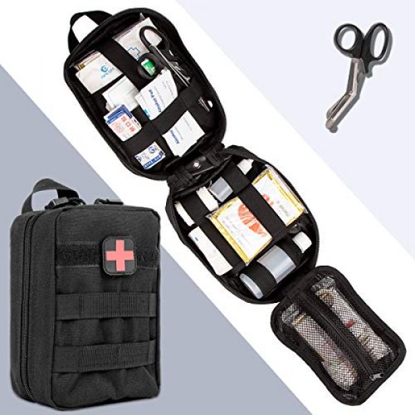 IronSeals Tactical Pouch 4 IronSeals Tactical MOLLE EMT Medical First Aid IFAK Blowout Utility Pouch with First Aid Patch and Shear