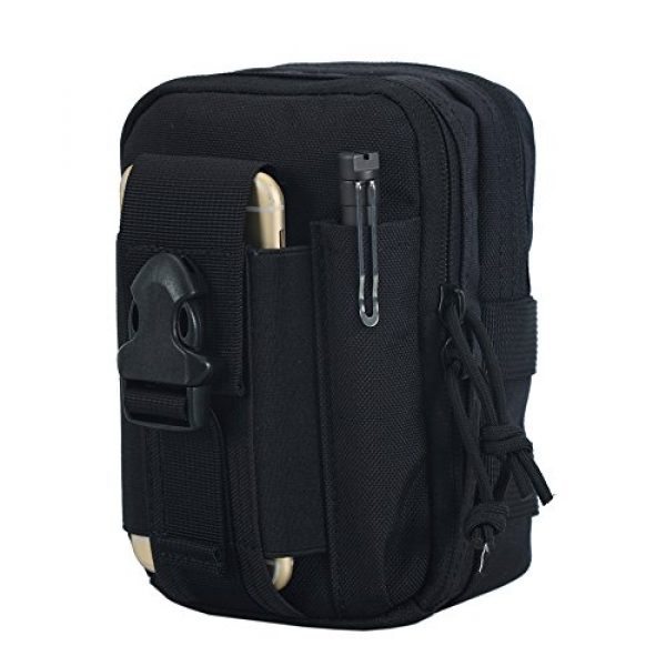 OneTigris Tactical Pouch 1 OneTigris MOLLE EDC Pouch Larger Capacity (Black)