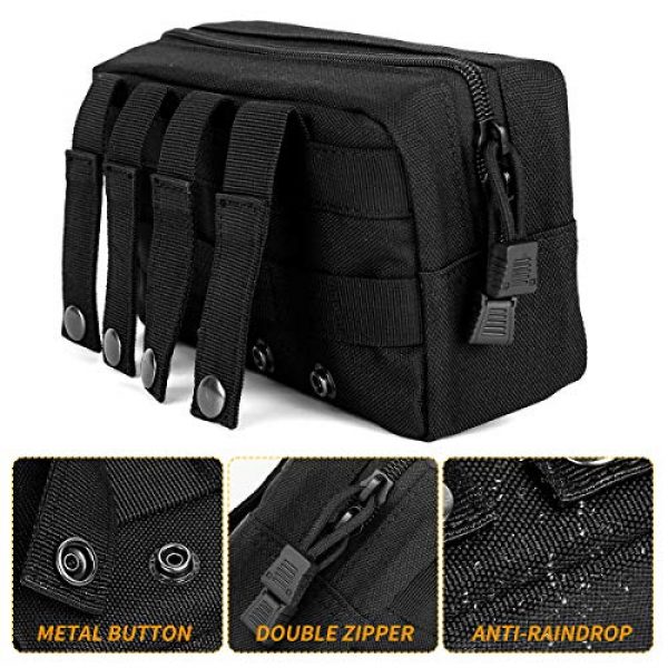IronSeals Tactical Pouch 6 IronSeals Tactical Molle Multi-Purpose EMT Pouch Utility Gadget EDC Tool Waist Bag