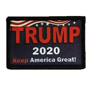 RedheadedTshirts Airsoft Morale Patch 1 Trump 2020 Morale Patch. Perfect for your Tactical Military Army Gear, Backpack, Operator Baseball Cap, Plate Carrier or Vest. 2x3" Hook and Loop Patch. Made in the USA