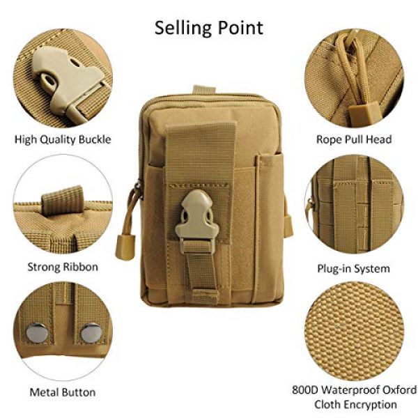 Cozylkx Tactical Pouch 4 Cozylkx Tactical Molle EDC Pouch Belt Waist Bags Military Fanny Pack Outdoor Pouches Phone Case Pocket