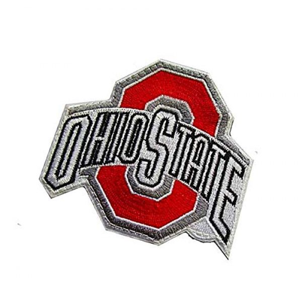 Embroidery Patch Airsoft Morale Patch 3 Ohio State Buckeyes Military Hook Loop Tactics Morale Embroidered Patch