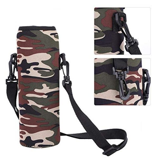 Qioni Tactical Pouch 5 Qioni Scald-Proof Case with Strap Water Bottle Bag, Water Bottle Sling Bag Water Bottle Case, Thermal Holder Bag for Outdoor Use Sports Camping Hiking