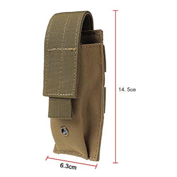 IronSeals Tactical Pouch 2 IronSeals Tacticl Molle Nylon Mini Flashlight Pouch Belt Holster