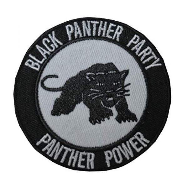 TrendyLuz USA Airsoft Morale Patch 1 Black Panther Party Power Tactical Morale Hook & Loop Patch