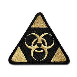 BASTION Airsoft Morale Patch 1 BASTION Morale Patches (Biohazard, ACU) | 3D Embroidered Patches with Hook & Loop Fastener Backing | Well-Made Clean Stitching | Military Patches Ideal for Tactical Bag, Hats & Vest