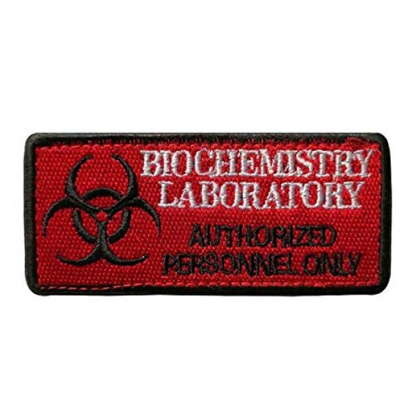 Tactical Embroidery Patch Airsoft Morale Patch 2 Resident Evil Biochemistry Laboratory Tactical Embroidery Patch Hook & Loop Morale Patch Military Patch for Clothing Accessory Backpack Armband (2pcs)