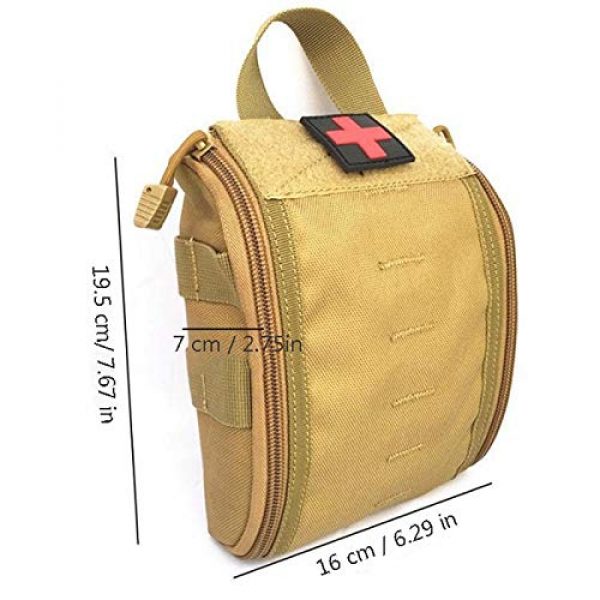 LGL Tactical Pouch 2 Tactical Sling Bag Tactical Pouches - Compact Tactical EMT Pouch MOLLE Emergency Military Medical Utility Bag for First Aid Kits Outdoor Survival Hunting Medic Bag Tool Pouch Bag Mini Utility Pouch