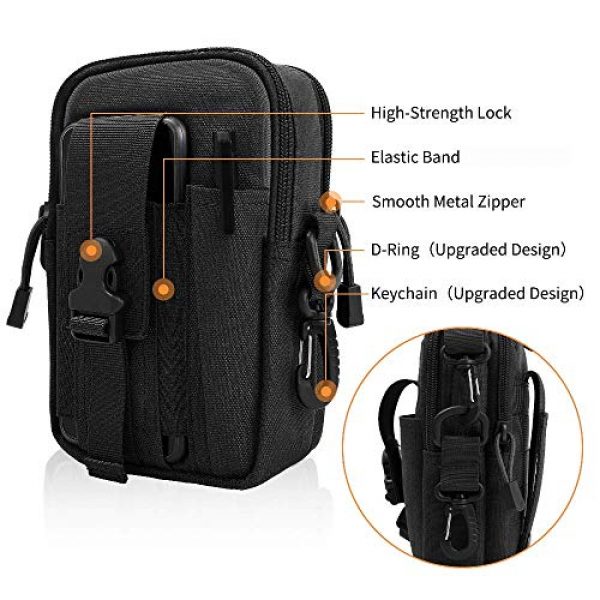 GoodTake Tactical Pouch 4 GOOD TAKE Tactical Molle Pouch EDC Men Belt Waist Bag Utility Gadget Gear Tool Organizer Pocket with Cell Phone Holster Holder for Outdoor