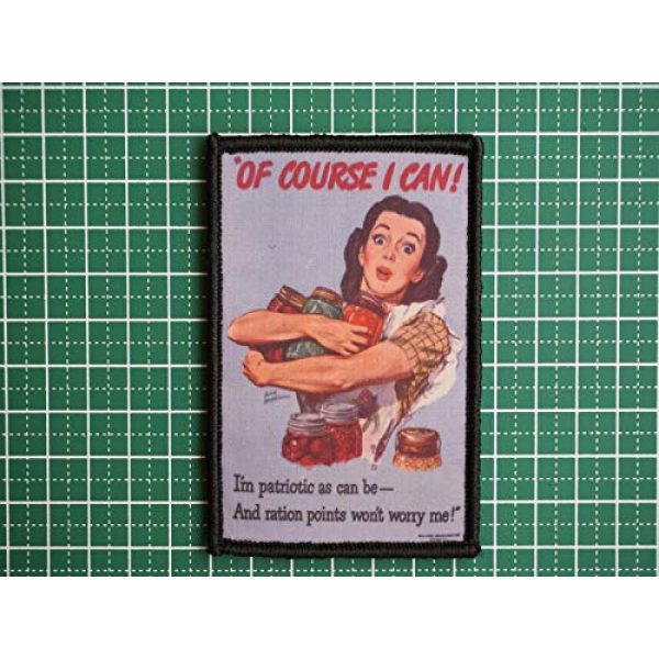 WAPPEN-YA DONGRI Airsoft Morale Patch 2 WW2 Propaganda Poster Style Morale Patch Hook and Loop A550 (Type6)