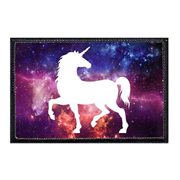 P PULLPATCH Airsoft Morale Patch 1 Celestial Unicorn - Stars Morale Patch | Hook and Loop Attach for Hats, Jeans, Vest, Coat | 2x3 in | by Pull Patch
