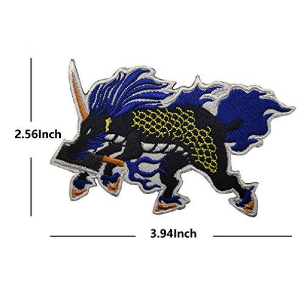 APBVIHL Airsoft Morale Patch 6 Dragon Cooking Master Chef Boy Embroidered Patches, Custom Personalized Emblem Tactical Military Morale Funny Embroidery Badges with Fastener Hook and Loop Backing