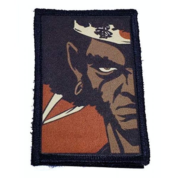 RedheadedTshirts Airsoft Morale Patch 1 Afro Samurai Morale Patch. 2x3" Hook and Loop Patch. Made in The USA