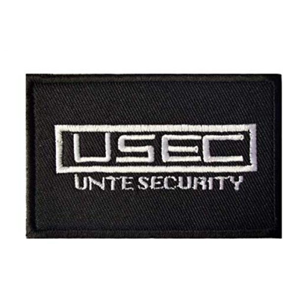 Tactical Embroidery Patch Airsoft Morale Patch 5 Bear/USEC Escape from Tarkov Tactical Embroidery Patch Hook & Loop Morale Patch Military Patch for Clothing Accessory Backpack Armband (4pcs)