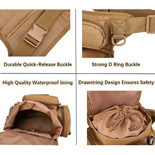 FSO Tactical Pouch 5 FengSi Tactical Drop Leg Pouch | Tool Fanny Thigh Pack Bags | Military Outdoor Camera Motorcycle Cycling Hiking Utility Thigh Waist Pack | 6 Colors Available