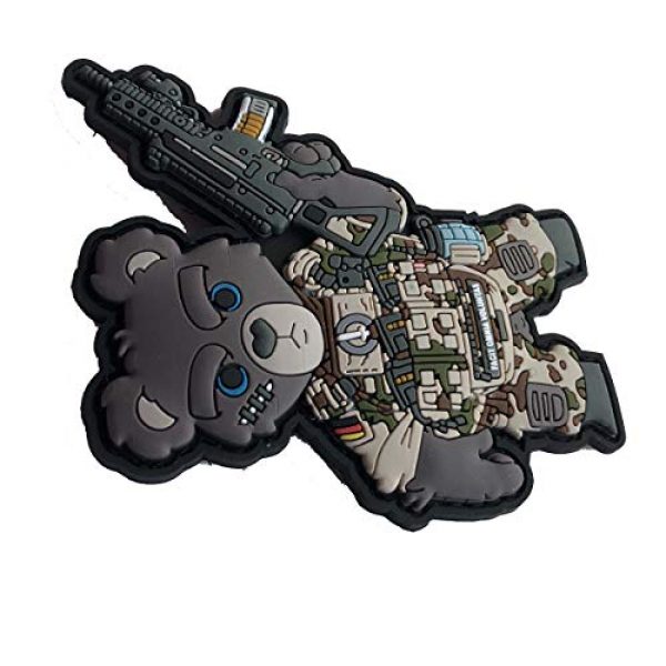 TacOpsGear Airsoft Morale Patch 3 Desert Commando German Bundeswehr Tactical Teddy Patch