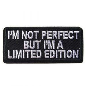 Hng Kiang Hu Airsoft Morale Patch 1 I'm Not Perfect But I'm A Limited Edition Embroidered Iron On Sew On Morale Funny Patch