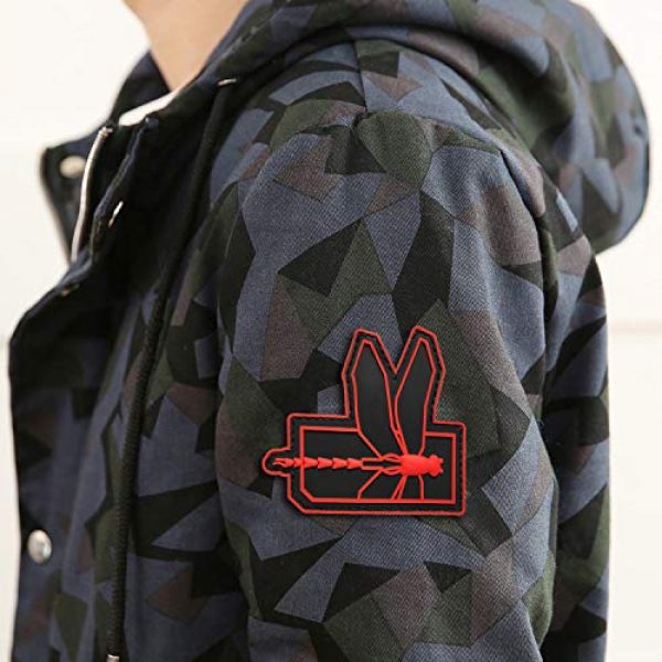 Morton Home Airsoft Morale Patch 2 Morton Home Dragonfly Military Tactical Morale 3D PVC Patch Badges Rubber Patch Morale Military Armband Tactical Patches (red)
