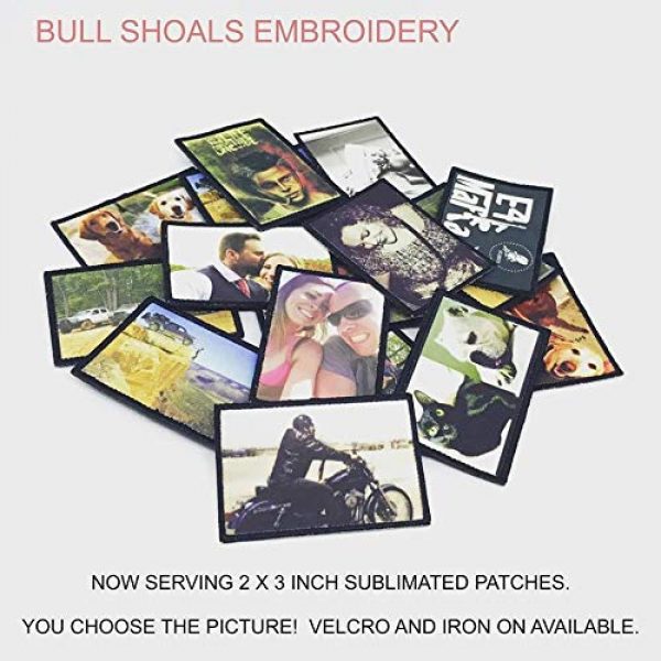 Bull Shoals Embroidery Airsoft Morale Patch 3 Design Your Own Custom 2 by 3 Inch Morale Photo Patch with Velcro Brand Fastener