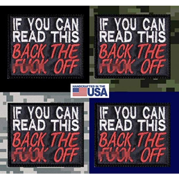 Patch Brigade Airsoft Morale Patch 3 If You Can Read This Back The F-ck Off Patch