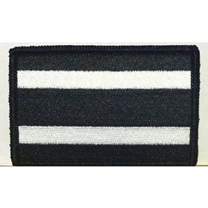 Fast Service Designs Airsoft Morale Patch 1 Costa RICA Flag Embroidered Morale Patch with Hook & Loop Travel Patriotic Funny Black & White Version Shoulder Emblem Black Border #15
