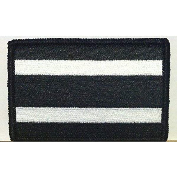 Fast Service Designs Airsoft Morale Patch 1 Costa RICA Flag Embroidered Morale Patch with Hook & Loop Travel Patriotic Funny Black & White Version Shoulder Emblem Black Border #15