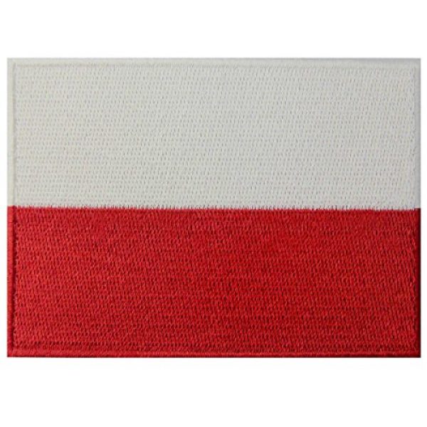 EmbTao Airsoft Morale Patch 1 Poland Flag Embroidered Emblem Polish Iron On Sew On Polska National Patch