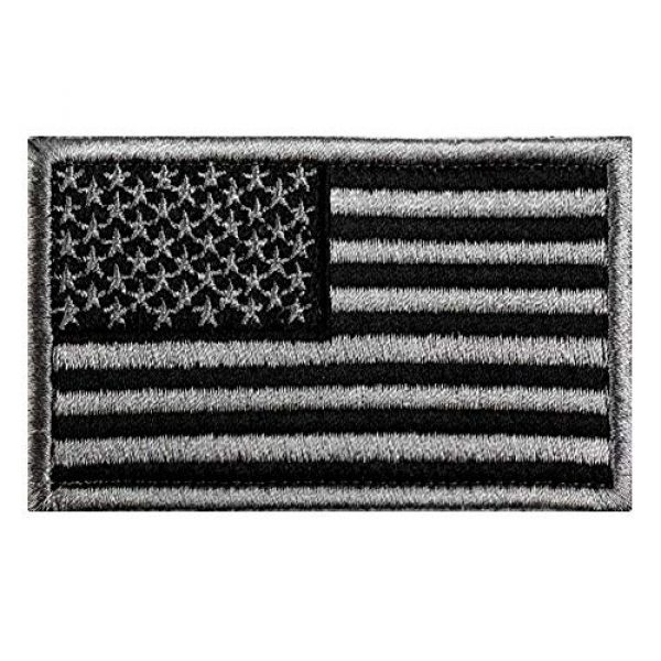 STARTAIKE Airsoft Morale Patch 5 STARTAIKE Bundle 6 Pcs Tactical Military Velcro Morale Patch Set USA Flag Full Embroidered Appliques for Caps Bags Jacket Uniforms